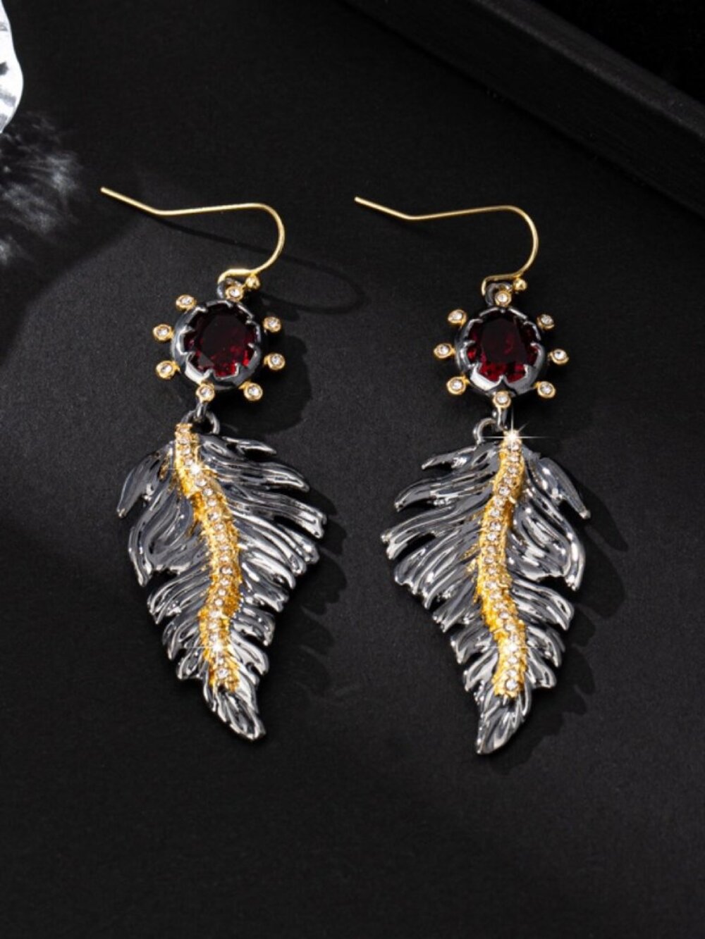 Alexis Bittar Leaf Collection Stud Earrings